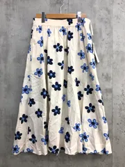 新品 UNIQLO ユニクロ marimekko リネンブレンド スカート sizeL/オフホワイト ■◆ レディース