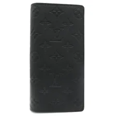 【 美品 】LOUIS VUITTON ルイ・ヴィトン 長財布 モノグラム・シャドウ ポルトフォイユ・ブラザ M62900 ブラック スペイン製 メンズ 革財布