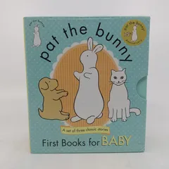 【仕掛け絵本3冊セット・英語】First Books for Baby  Pat the Bunny ＆ Pat the Puppy ＆Pat the Cat うさぎ 犬 猫 幼児 ドロシー・クンハート 2602HAth10
