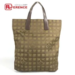 CHANEL シャネル ハンドバッグ フラット トートバッグ フラットショッパー ナイロン/レザー カーキ