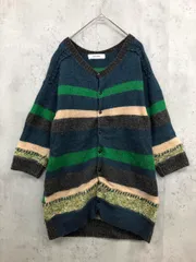 SUPER HAKKA スーパーハッカ   モヘア混 ボーダー   カーディガン sizeサイズ表記なし/マルチカラー◆■レディース