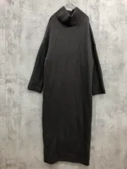RE:EDIT リエディ 前後2way指穴ハイネックマキシ ニット ワンピース sizeSC/グレー ◆■ レディース