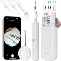 Bebird 耳かき カメラ付き 【業界初創ピンセット&3.1mm極細レンズ&シリコン全保護でお子様に最適&6 クリーニングモード&口鼻検査セット付き】みみかき カメラ カメラ付き耳かき みみかき インカメ 耳かき ピンセット 録画・写真対応 IP67防水 1