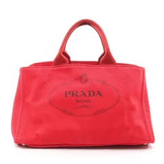 プラダ PRADA トートバッグ CANAPA カナパ レッド キャンバス カナパ トート レディース Used B