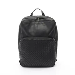 ボッテガヴェネタ BOTTEGA VENETA リュックサック バックパック イントレチャート ブラック レザー イントレチャート バックパック メンズ Used Bのサムネイル