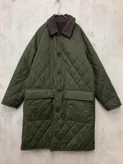 UNITED ARROWS ユナイテッドアローズ 6225-699-0714 リバーシブル キルティング コート sizeS/黒×カーキ ◆■◎メンズ