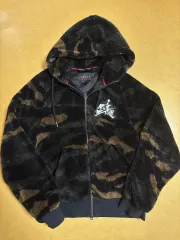 ジョーダン カモ フリース ジップアップ Mサイズ(ユニセックス)