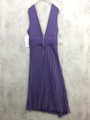 新品 LAGUNAMOON ラグナムーン アシンメトリーヘムニット ジャンパー スカート sizeS/パープル ■■ レディース