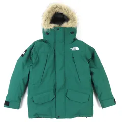 未使用品△THE NORTH FACE ザ・ノースフェイス ND92342 Antarctica Parka アンタークティカパーカ ゴアテックス ロゴワッペン ファー・フード付き ダウンジャケット グリーン M 正規品 メンズ