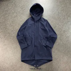 FRED PERRY Mods Coat Parka フレッドペリー モッズコート パーカ ジャケット 薄手 ロゴ刺繍 ネイビー 紺 メンズ F2476