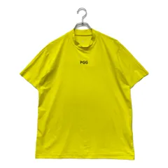 中古 メンズ パーリーゲイツ PEARLY GATES 半袖シャツ 6(LL) 黄色 モックネック ストレッチ