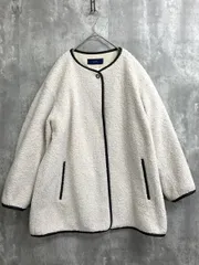 SHIPS シップス 314-15-0453 パイピングボア コート 白 ◆■◎レディース