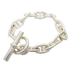 ★SALE【6jab0393】エルメス ブレスレット シェーヌダンクル GM 14コマ シルバー925【中古】レディース