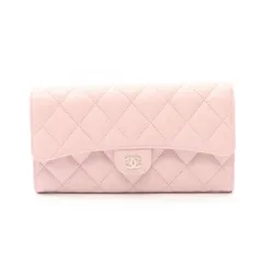 CHANEL シャネル クラシック ロング フラップ ウォレット マトラッセ 二つ折り長財布