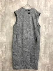 ZARA ザラ 8073/540/802 ロングソフト ベスト sizeXS/グレー ■■ レディース