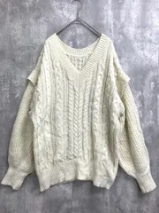 LOWRYS FARM ローリーズファーム 前後2way プルオーバー ニット セーター sizeF/アイボリー ◆■ レディース