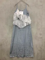 展示品■merry jenny メリージェニー MKSW0058784 サッシュアシメ キャミソール ワンピース sizeF/ブルー ■■◎レディース