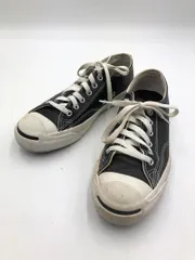 CONVERSE コンバース 1B985 レザー ジャックパーセル ローカット スニーカー size24.5/黒 ■■ レディース