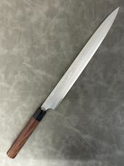 正本総本店 玉白鋼 切付 柳刃 300mm 尺 包丁 和包丁 研ぎ済 水牛柄