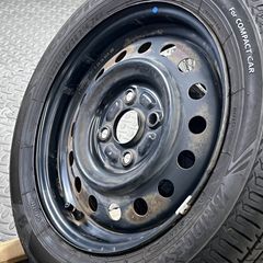 デイトナ風 メッキトリムリング付き タイヤホイールセット13インチ