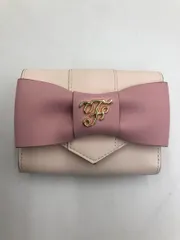 Maison de FLEUR メゾンドフルール バイカラー ベルトリボン ミニウォレット 財布 ピンク ■■◎レディース