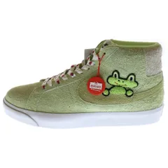 NIKE SB (ナイキエスビー) × Flog Skateboards QS SB Zoom Blazer Mid フロッグ スケートボード ズーム ブレーザー ミッドカットスニーカー グリーン US9.5/27.5cm AH6158-300