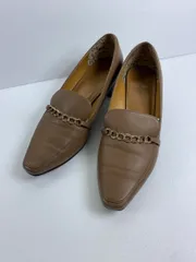 卑弥呼 ヒミコ 621311 撥水レザー 日本製 チェーンパーツヒールアップローファー パンプス size24?/茶 ■■◎レディース