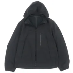 美品▼MONCLER モンクレール 2020年製 SATTOUF バックロゴ フード付き ジップアップ ウィンドブレーカー ナイロンジャケット ブラック 0 正規品 メンズ