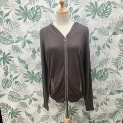 GR1548 anysis ニット カーディガン  フード付き