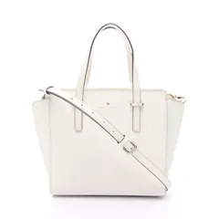 ケイトスペード Kate Spade ハンドバッグ CEDAR STREET SMALL HAYDEN シダーストリート スモールヘイデン ホワイト レザー 2wayショルダー レディース Used B