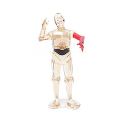 스와 로브 스키 SWAROVSKI 스타 워즈 C3PO 입상 기타 입상 유니섹스 Used A
