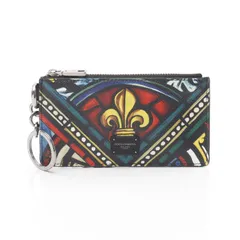 ドルチェアンドガッバーナ DOLCE & GABBANA カードケース コインケース マルチ レザー カードケース メンズ Used A