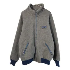 80年代 patagonia パタゴニア フリースジャケット アウトドア グレー(メンズ XL)中古 古着 X3027