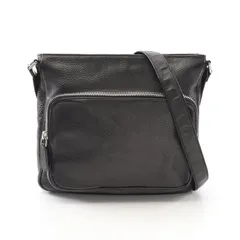 プラダ PRADA ショルダーバッグ ブラック レザー ショルダーバッグ ユニセックス Used B