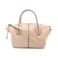トッズ TOD'S ハンドバッグ Dスタイリング ベージュ レザー Dスタイリング 2wayショルダー レディース Used B