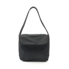 プラダ PRADA ハンドバッグ トライアングルロゴ ブラック ナイロン トライアングルロゴ ハンドバッグ レディース Used B