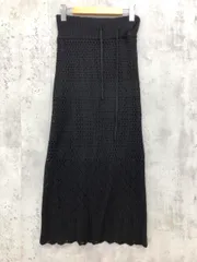 FREE'S MART フリーズマート 透かし編み ニット タイト スカート sizeFR/黒 ◇■ レディース