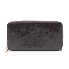 ルイ・ヴィトン LOUIS VUITTON ラウンド長財布 ジッピーウォレット M93522 アマラント レザー ジッピー・ウォレット レディース Used B
