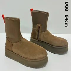 UGG アグ☆クラシックディッパー ブーツ スエード サイドジッパー ネオプレン 異素材 プラットフォーム 厚底 W CLASSIC DIPPER