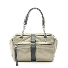 ロエベ LOEWE ハンドバッグ ローラ26 メタリックゴールド レザー ローラ26 レディース Used B