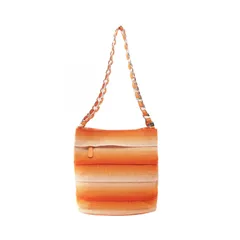 サルヴァトーレフェラガモ Salvatore Ferragamo ショルダーバッグ オレンジ キャンバス レザー ショルダーバッグ レディース Used B