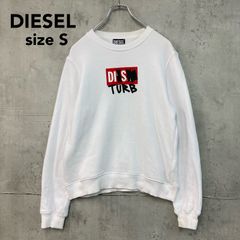 DIESEL ディーゼル スウェット トレーナー ワンポイント M ホワイト 