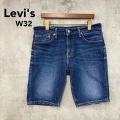 美品 Levi's リーバイス 511 スリム ストレート デニム ショーツ ブルー W32 L ハーフ パンツ ジーンズ ジーパン 5ポケット ショートパンツ 定番 王道 カジュアル アメカジ シンプル ボトムス コットン 綿 ★ ■◆