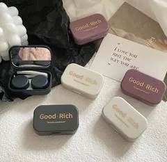 シンプル＆携帯便利 コンタクトレンズケース 美容コンタクトケース ケアケース 少女心 インスタ 双連ケース 近視眼鏡収納ケース