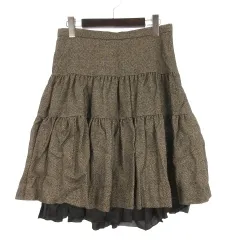 B&Y ユナイテッドアローズ BEAUTY&YOUTH ビューティー&ユース ティアード スカート グレー系 260205E ■TC