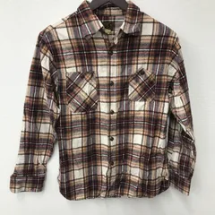 N1067 【復刻 1930ｓ】 Sportswear by Cushman クッシュマン チェック ネルシャツ 長袖  赤/茶/ベージュ Lot 25144のサムネイル