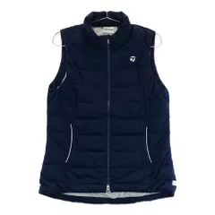 サイズ：L TAYLOR MADE テーラーメイド  中綿ジップベスト  ネイビー系 [240101622366] ゴルフウェア レディース ストスト