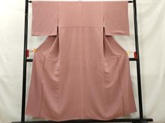 K中古美品 色無地 単衣 くすみピンク□N80602-09 - メルカリ