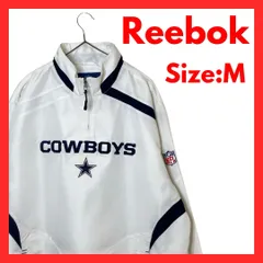 【美品】古着　NFL　ダラス・カイボーイズ　リーボック　ナイロンジャケット　M
