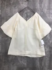 新品 Stylevoice for xxx スタイルヴォイスフォー バルーンスリーブジャガードトップス ブラウス シャツ sizeF/オフホワイト ■■ レディース